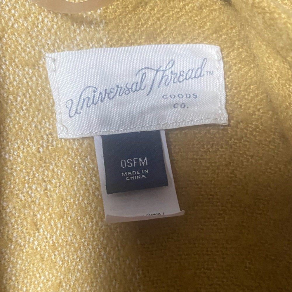 Yellow cardigan